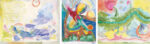 Pack of 3 greetings cards